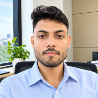 Professional Office Portrait with City View
